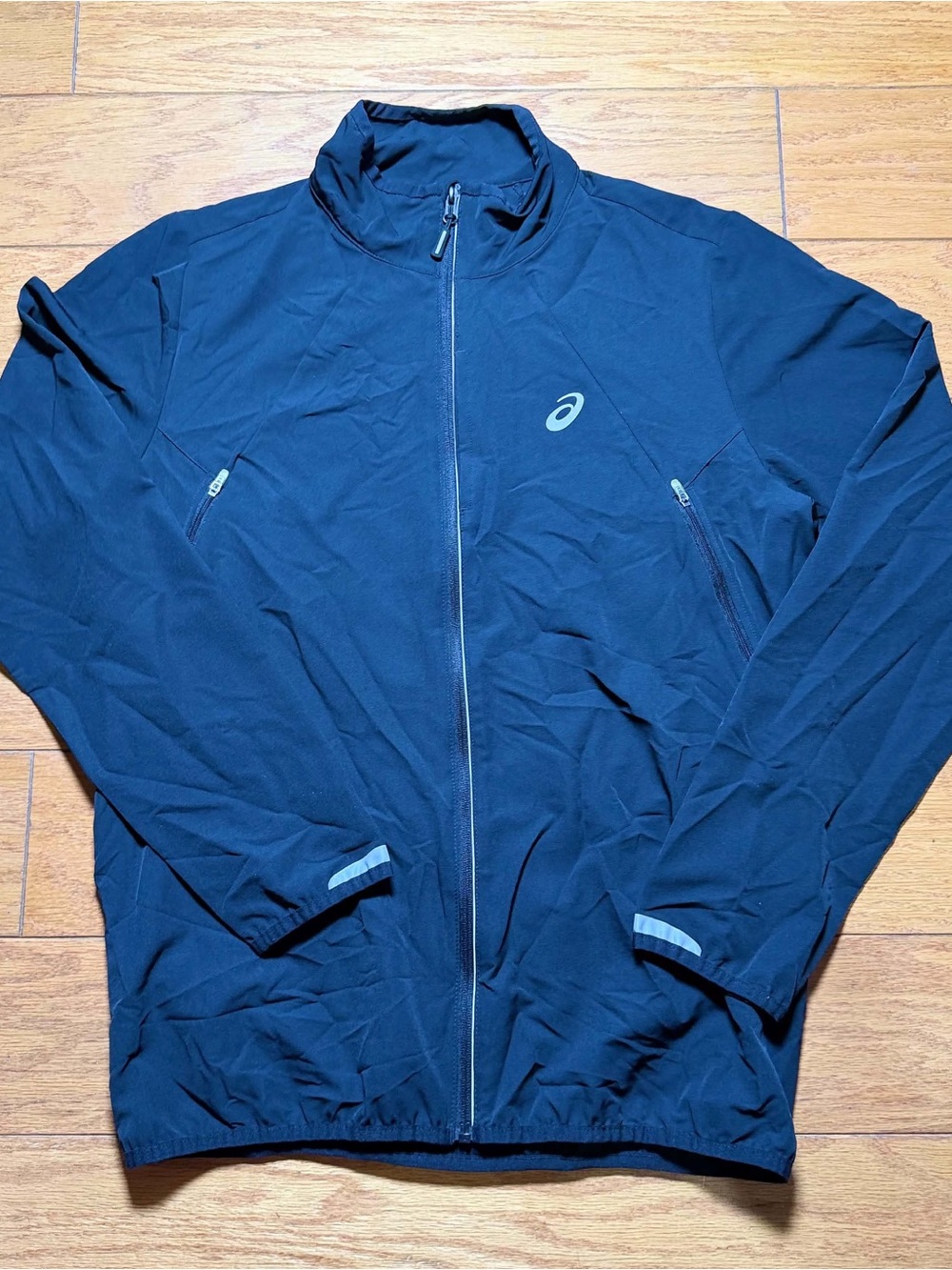 ASICS Men's Dark Navy Full-Zip Performance Jacket
